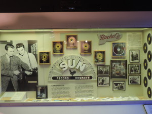Display about SUN Recording Studio at Muscle Shoals at the Alabama Music Hall of Fame