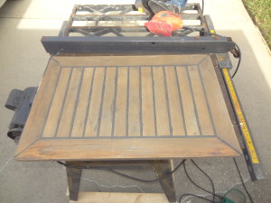 Finished - Deck sanded and ready to be placed back on line locker