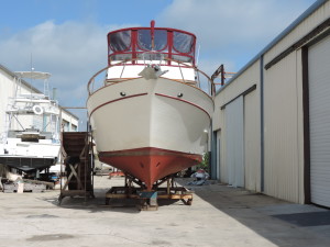 Sanderling at Canaveral Custom Boats ready for work